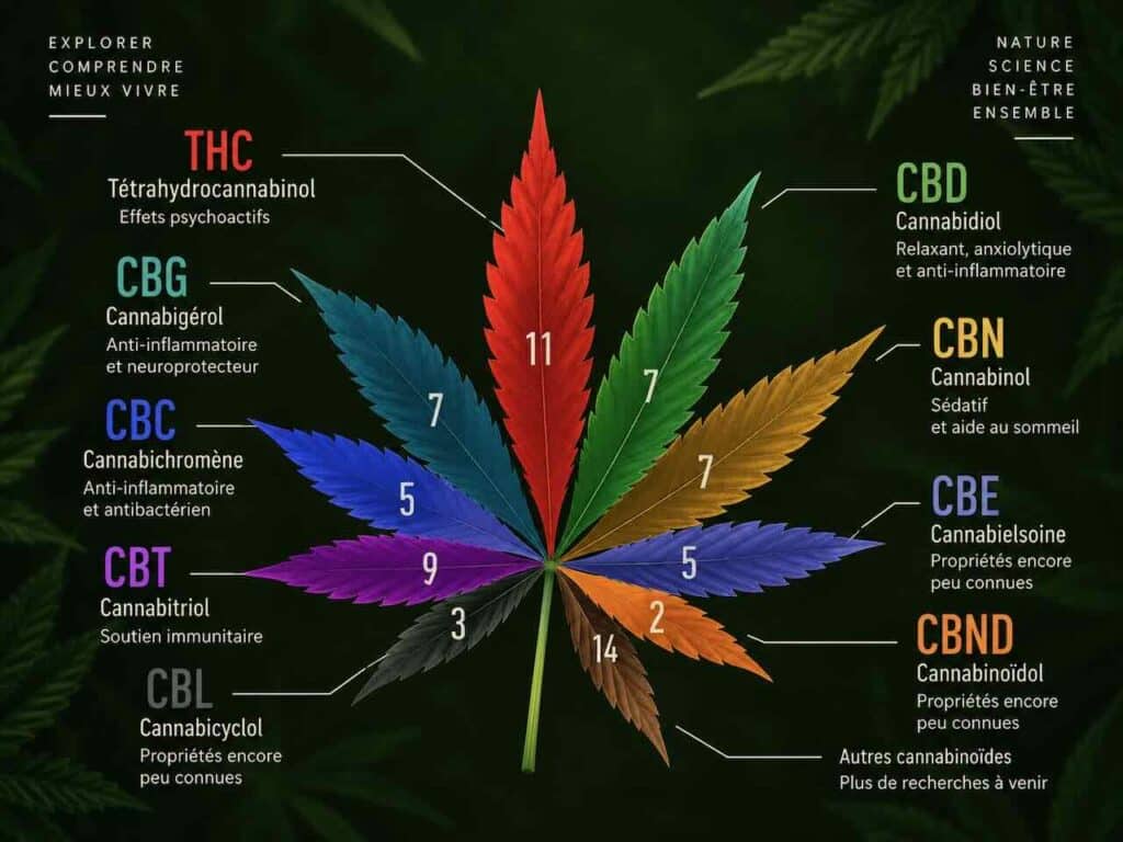 Cananbinoides, CBG, CBD, CBN