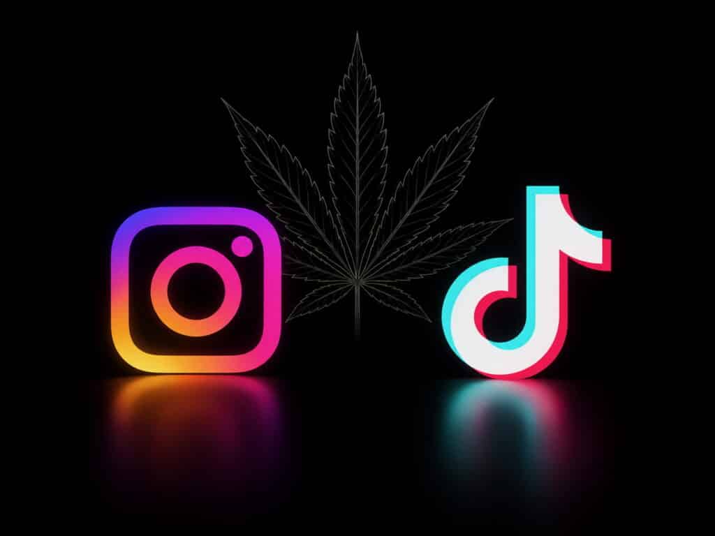 Tik Tok, Instagram, Cannabis,