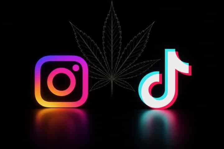Tik Tok, Instagram, Cannabis,